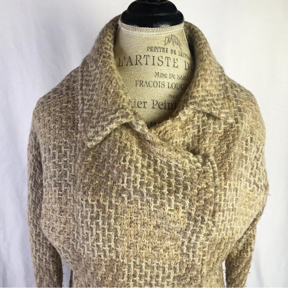 Free People Cardigan Knit Wool Sweater Buttons Down - Picture 7 of 12